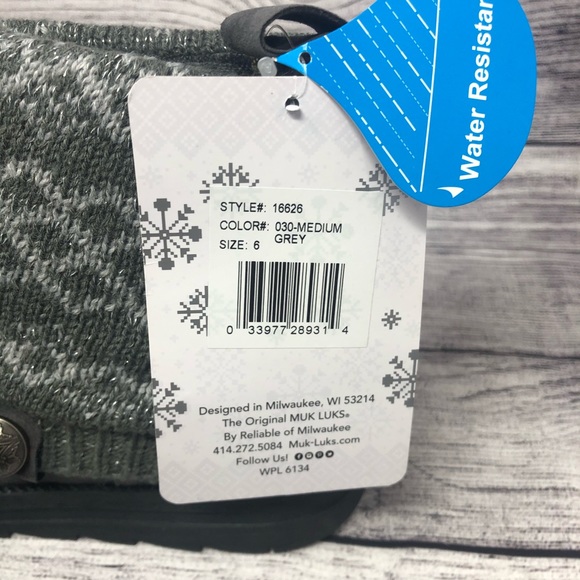 Muk Luks Patti Womens Ankle Boots Sweater Wrap 6 - Picture 5 of 8